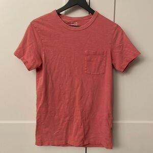 J Crew - Slim garment-dyed slub cotton crewneck T-shirt - Dusty Red - Small